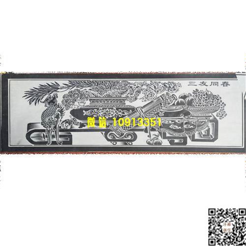 精雕图9四季同春博古花瓶精雕图线雕图线条图单线铣底图_电脑雕刻plt文泰矢量图精雕图浮雕图